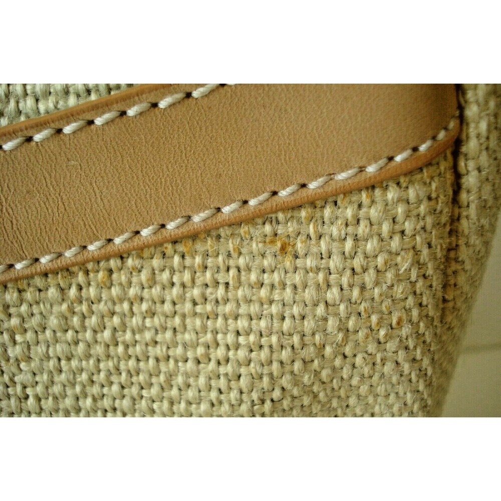 Tommy Bahama Womens Purse Tote Bag Shoulder Handbag Leather Trim Casual - Picture 6 of 9